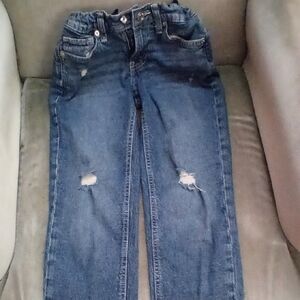 Stylish Distressed Blue Jeans